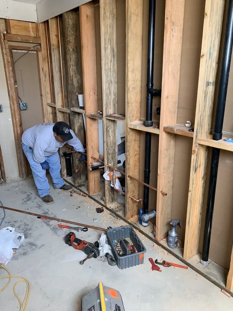 Commercial rough-in plumbing for Water Heater Replacement in Chilton